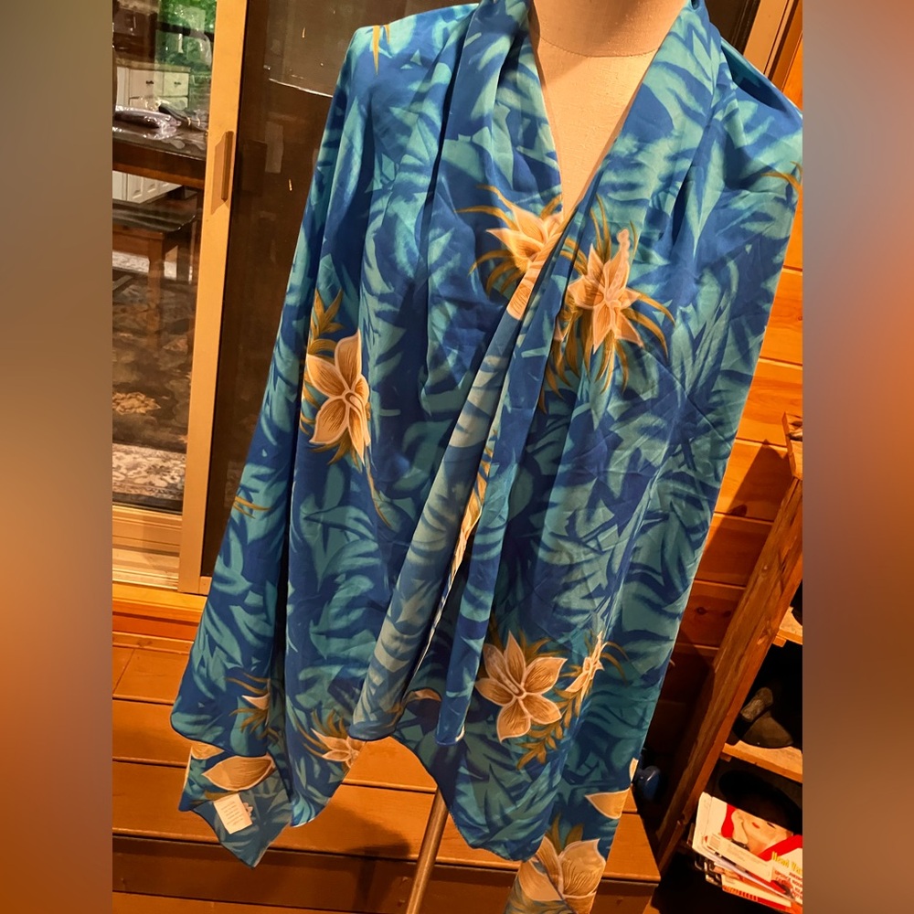 Ladies Sarong Swimsuit Cover Up Hawaiian Print For Summer One Size